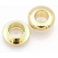thumbnail image 1 of Metal Push Snap Together Grommet Snap Rings Eyelet O-Rings Purse Loop Easy Installation Pack of 10 (5mm (3/16"), Gold), 1 of 7