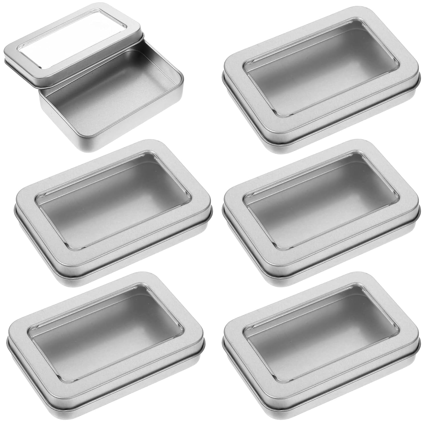 Metal Qtip Holder Floss Pick Dispenser with Lid, Cotton Balls Swab Container Storage Organizer, Bobby Pin Case Travel Q Tips Holder Canister