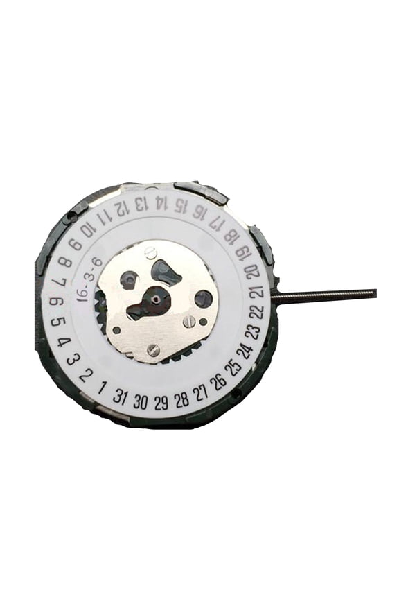Metal Quartz Watch Movement with Battery Stem Hour Wheel Date @6 for Miyota 2115 Parts Watch Movement Replacing Spare Part