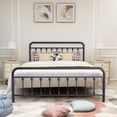 thumbnail image 1 of Heavy Duty Metal  Queen Bed Frame Black, Noise-Free Platform Bed Frame, No Box Spring Needed, Easy Assembly with Underbed Storage, 1 of 7