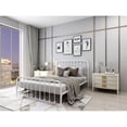 thumbnail image 1 of Metal Queen Platform Bed Frame White Color,No Box Spring,Easy Assembly, 1 of 5