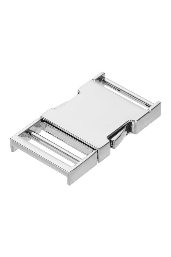 Metal Quick Side Release Buckle, 25mm/1" Collar Buckles, Silver