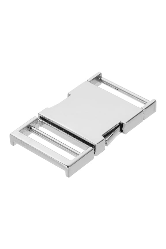 Metal Quick Side Release Buckle, 32mm/1.3" Collar Buckles, Silver