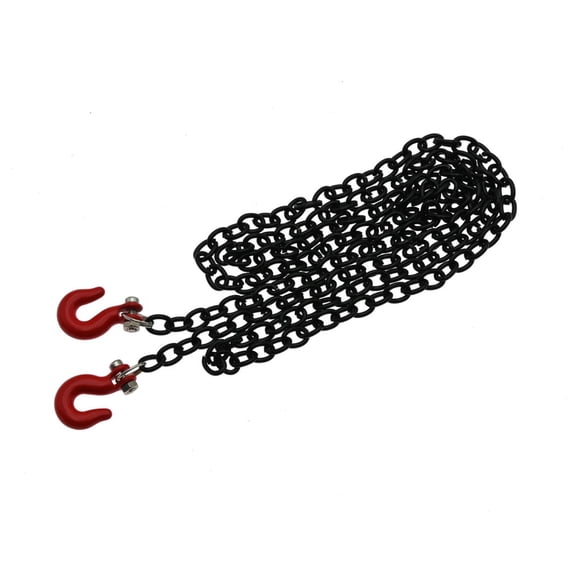 Metal RC Chain for SCX10 CC01 RC4WD D90 Black&Red, Easy Install, Enhances Authenticity