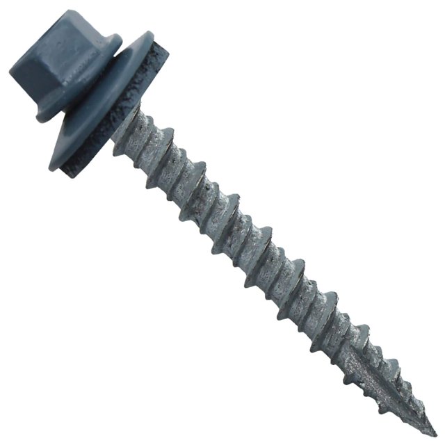 Metal ROOFING SCREWS (1000) 10 x 11/2" Ocean Blue Hex Head Sheet