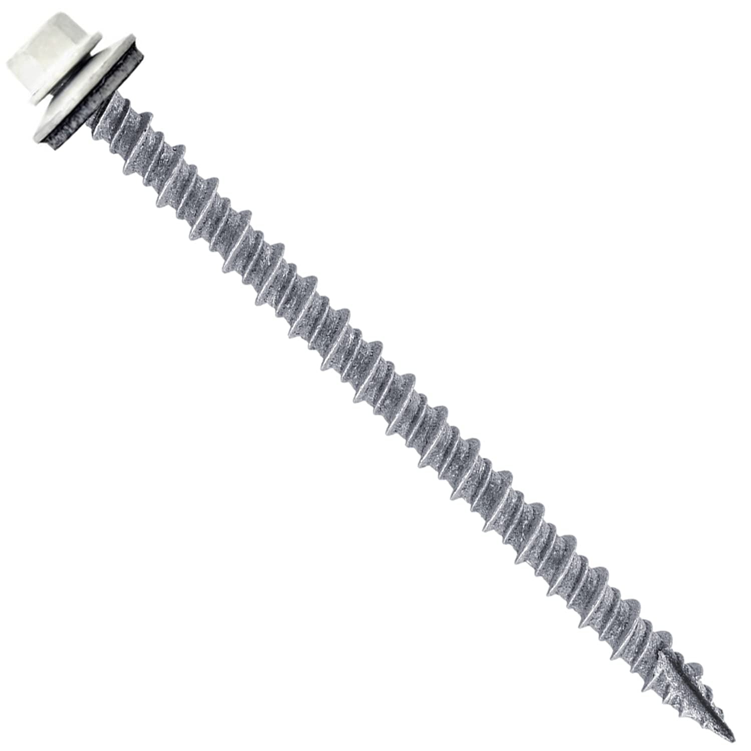 Metal ROOFING SCREWS (250) Screws x 3" WHITE Hex Head Sheet Metal Roof