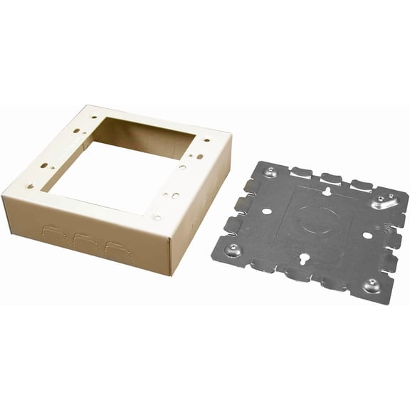 Metal Raceway for Extending Power, 500 Series, 2 Gang Deep Outlet Box, 1 3/8" Deep, (1 Pack)