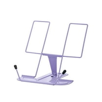 Metal Reading Stand, Foldable Portable Bookshelf, Adjustable Angle, Sturdy Iron Design for Books Tablets Music Scores, Lightweight and Compact