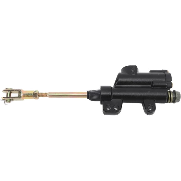 Metal Rear Brake Master Cylinder Pump, Motorcycle Rear Brake Master Cylinder, Replacement for Sunl Pitster SSR 110 125 140cc Dirt Pit Bike with Durable Metal Construction for (Black)