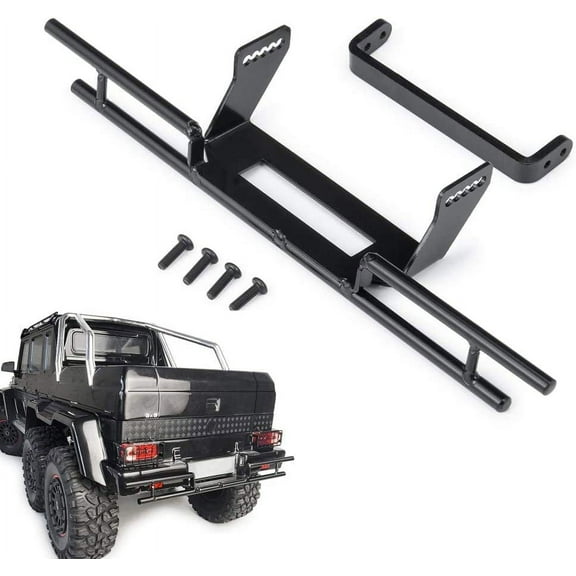 Metal Rear Bumper Black 1 x 1/10 TRX-6 6x6 Chassis Protection RC Crawler Car