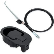 Metal Recliner Handle with Release Cable for Sofa and Armchair Relax Mechanism