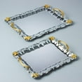 thumbnail image 1 of Metal Rectangular Serving Tray with Handles Set of 2, 1 of 1