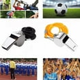 thumbnail image 1 of Metal Referee Whistles | Stainless Steel | Includes Lanyards | 3-Pack | Lightweight & Durable | Crisp Sound | Ideal for School Sports, Soccer, Football, Basketball, Coaches & Referees, 1 of 7