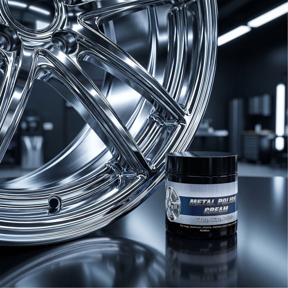 Metal Refining Polishing Cream, Metal Rust Oxidation Stain Eraser, Mirror Finish Restoring Compound for Automotive & Household Metal Surface Detailing