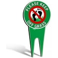 thumbnail image 1 of Metal Reflective Yard Sign - Keep Off Grass & Protect Property - 6 x 12 Inch, 1 of 4