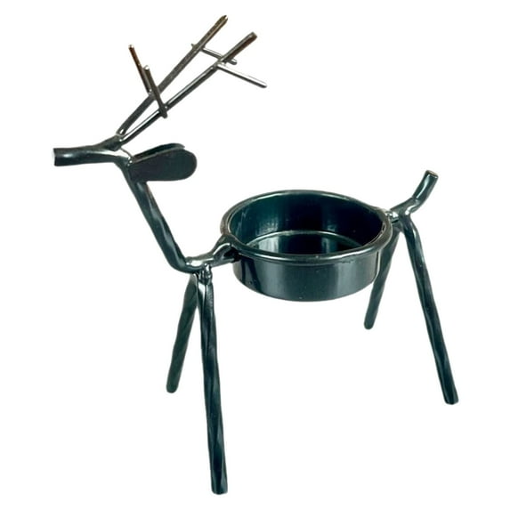 Metal Reindeer Tea Light Candle Holders, Christmas Home Decoration