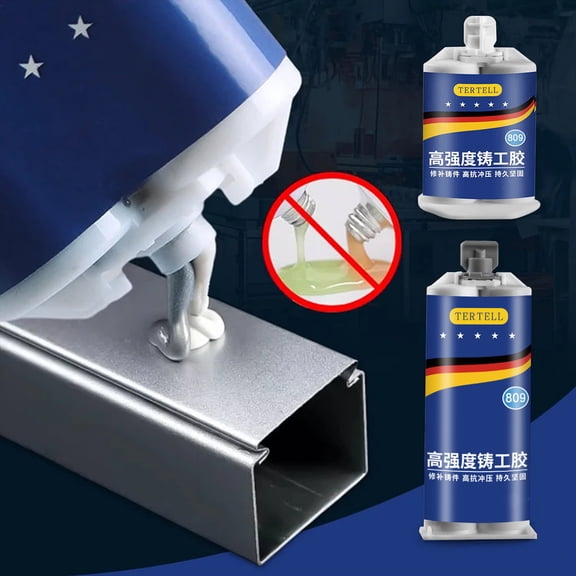 Metal for Stainless Steel Copper Aluminum | Waterproof Leak Sealer | High Temperature Resistant | Strong Machinable Bond | Includes Pusher Scraper Sandpaper | 1 Pack