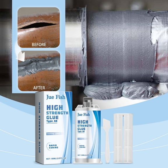 Yannianjz Metal Repair Epoxy Adhesive, High-Strength Heat-Resistant Casting Glue, Leak Repair Agent and Plugging Compound for Metal, Casting, Automotive Repair