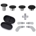 thumbnail image 1 of Metal Replacement Thumbsticks for Xbox Elite Controller Series 2 Core, Component Pack Includes 4 Swap Magnetic Joysticks, 4 Paddles, 1 Standard D-Pads, Accessories Parts for Xbox One Elite 2(Sliver), 1 of 8
