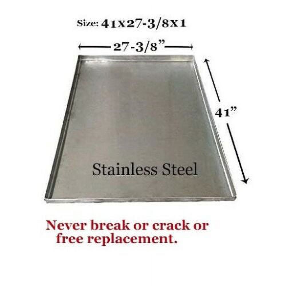 JS Sales PortaTray Dog Crate Pan – 41.25 X 26.75 X 1 Inch, Galvanized, USA