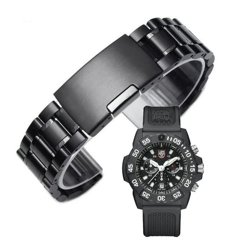 Metal Replacement Watch Band Fits Luminox Navy SEAL Trident 3580