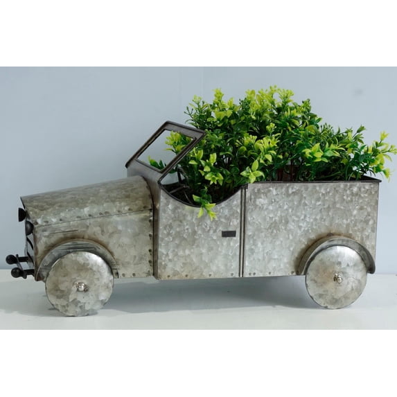 Metal Reproduction Model Truck with Floral