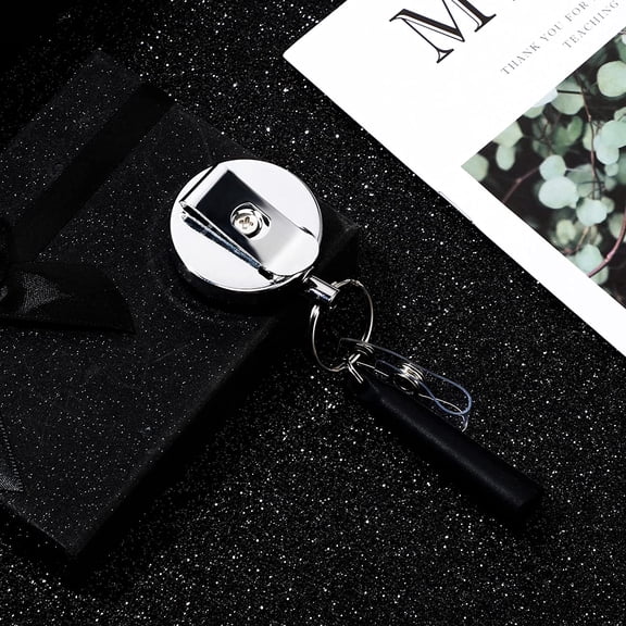 3 Pack Retractable Pen Holder and Pen Leash, Heavy Duty Steel Wire and Flexible Silicone, Ideal for Carpenters, Nurses, Construction Workers, Waitstaff