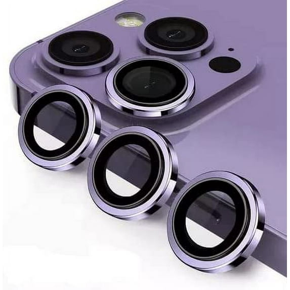 Metal Ring Protector Glass for iPhone 11 12 13 Pro Max Camera Lens Protection On iPhone 12Pro 13Pro 14 Pro Max Camera Film (Iphone 12 Purple)