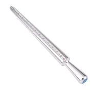 Metal Ring Sizer Gauge Mandrel Finger Measure Stick Standard Tool Sliver A7