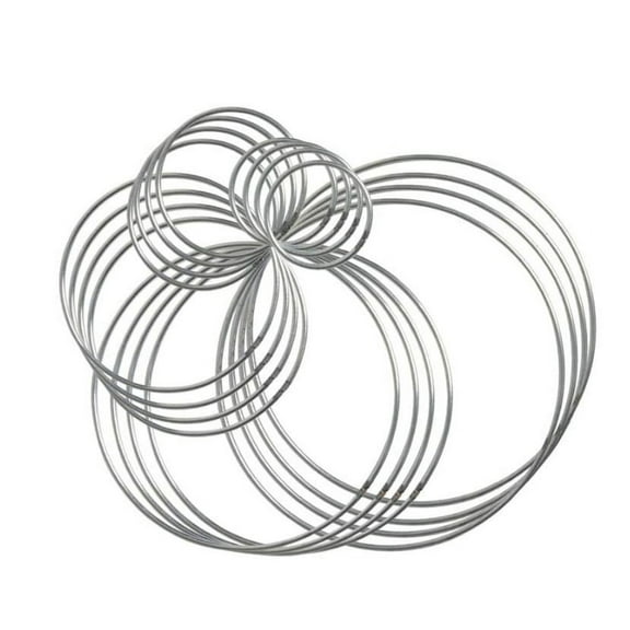 Metal Rings Hoops, Metal Dream Catcher Macrame Steel Craft Rings, Floral Hoop Wreaths for Macrame Projects (1Pcs, Circle)