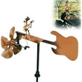 thumbnail image 1 of Metal Rock Band Windmill, Handmade Metal Drummer Windmill, Wind Spinner, Rock & Art Garden Decor for Yard Garden Lawn Patio (Guitar), 1 of 7
