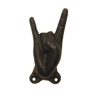 Rock On Wall Hook Coat Hat Rack Music Artist Rocker Man Cave Bar Game Room Decor Rock On Wall Hook Coat Hat Rack Music Artist Rocker Man Cave Bar Game Room Decor