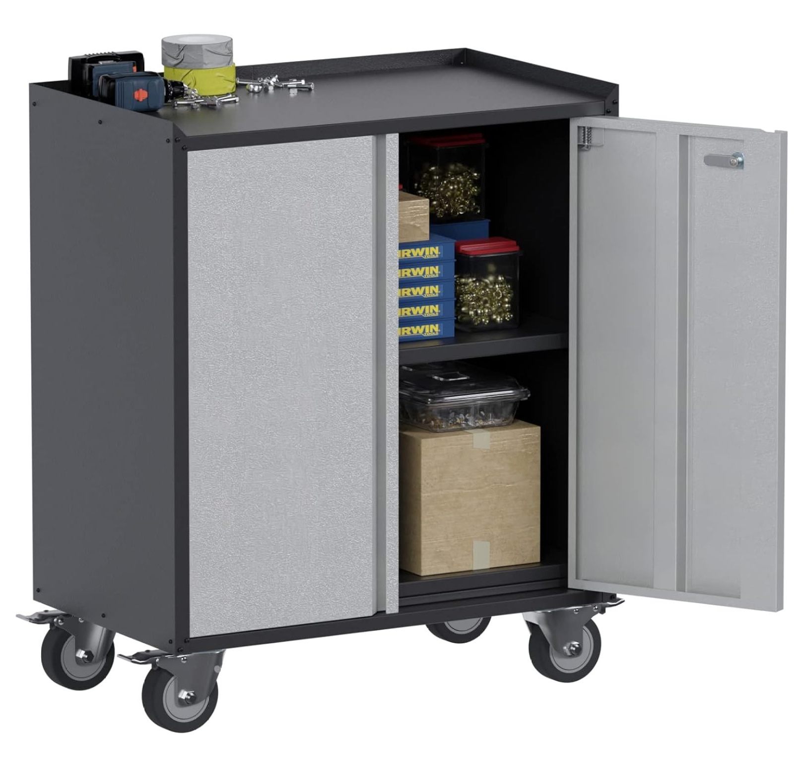 Metal Rolling Garage Storage Height Counter Tool