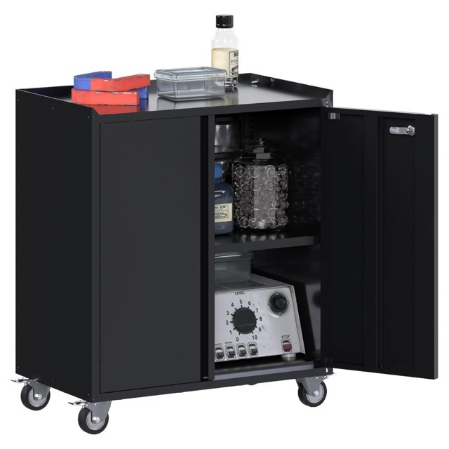 Metal Rolling Garage Storage with Adjustable Shelve, Half