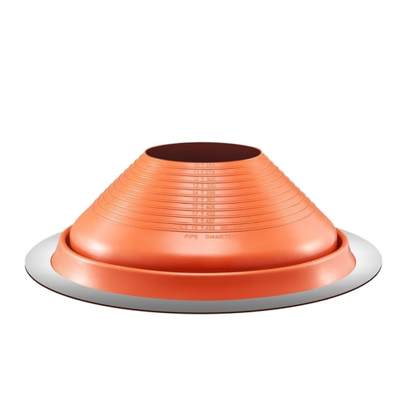 Metal Roof Pipe Flashing Boot 10-19", High Temp Silicone Flashing, Flexible Pipe Boot for Roof Vent, Chimney, Wood Stove - Watertight Seal