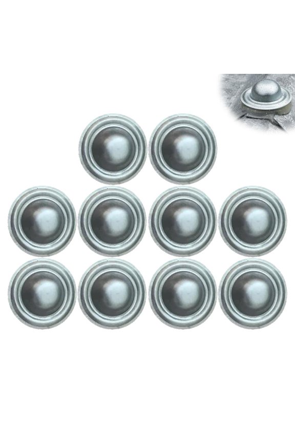 Metal Roof Screw Caps, 100 Pack Galvalume Screw Cover Caps, Rustproof & Waterproof Roofing Screw Caps, Seal Over Existing Screw Heads to Prevent Leaks, UV Resistant for Harsh Weather (with Gloves)