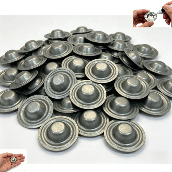 Metal Roof Screw Caps 50 Pcs, Waterproof Fastener Covers No Screw Removal, Leak Repair for Metal Roofing Garage Barn Shed