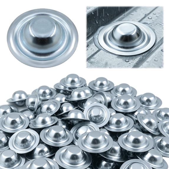 Metal Roof Screw Caps, Galvalume Steel Waterproof Screw Covers, Rust Resistant Leak Protection Bolt Caps, Easy Install Weatherproof Fastener Caps for Roof, Garage & DIY Repair