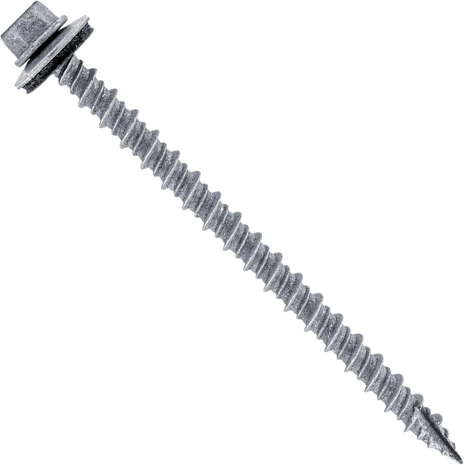 Metal Roofing Screws (250) 10 X 3" Galvanized Hex Head Sheet Metal Roof Screw. Self Starting