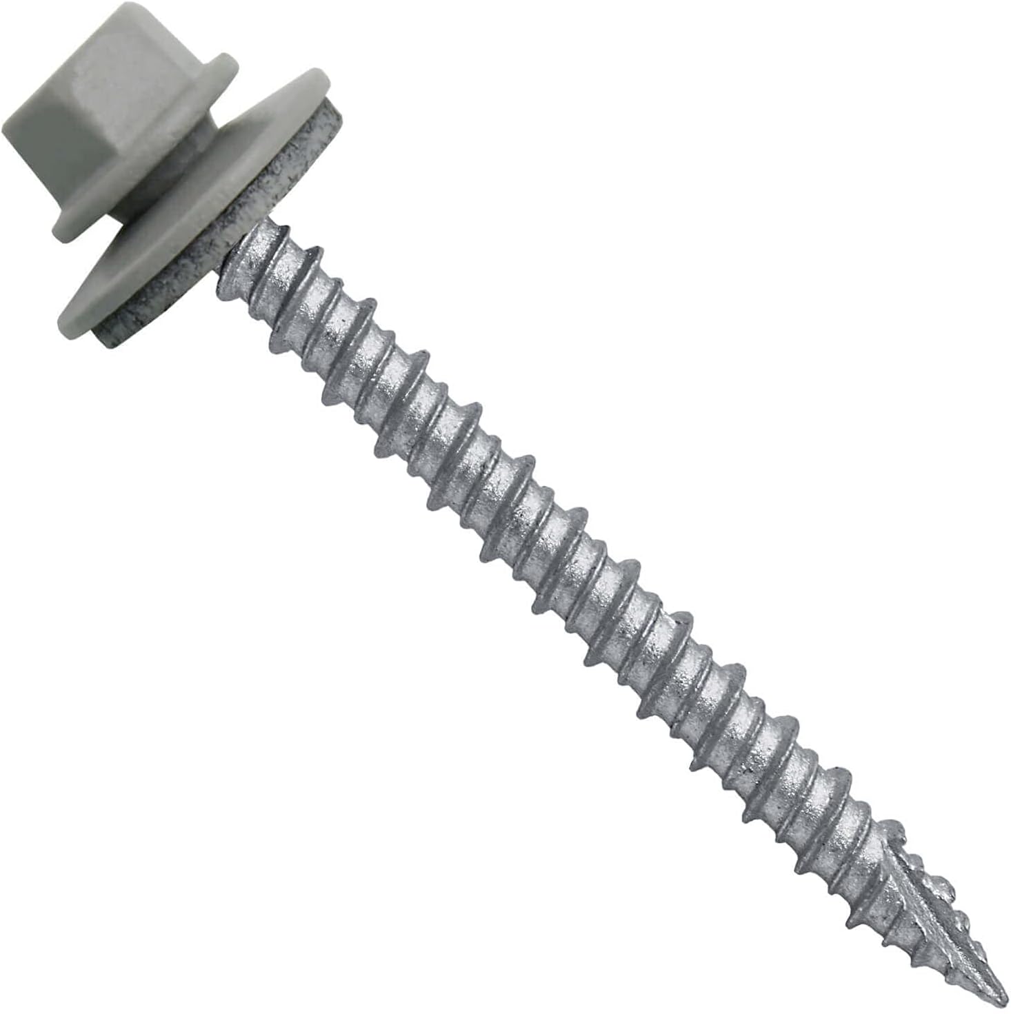 Metal Roofing Screws (250) 10 x 2" ABC Gray Hex Head Sheet Metal Roof