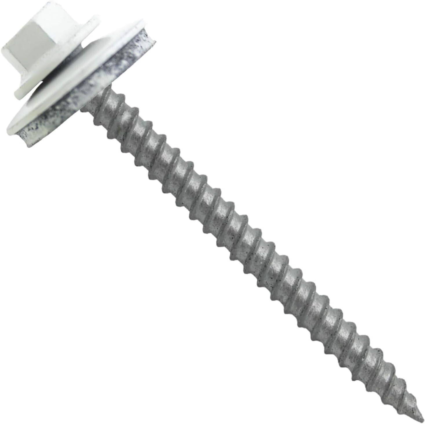 Metal Roofing Screws (250) 12 X 21/2" Brite White Hex Head Sheet