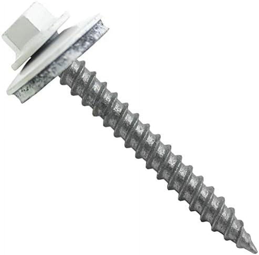 Metal Roofing Screws 250 12 X 2 Brite White Hex Regrip Sheet Metal Roof Screw Point Metal To