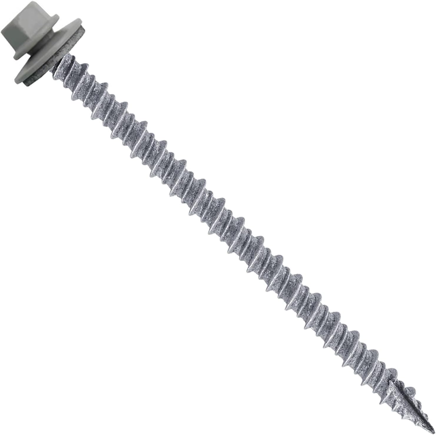 Metal Roofing Screws (250) Screws X 3" ABC Gray Hex Head Sheet Metal