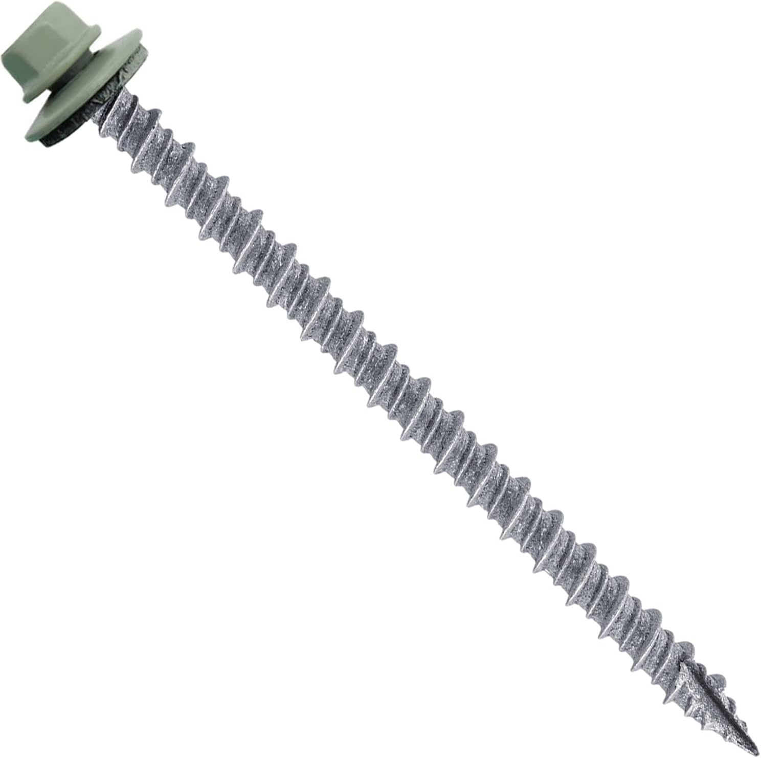 Metal Roofing Screws (250) Screws X 3" Green Hex Head Sheet Metal Roof Screw. Self Starting