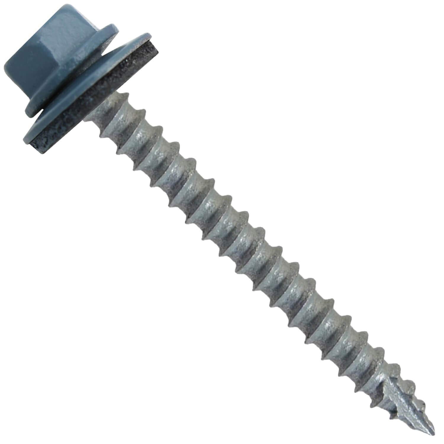Metal Roofing Screws (250) Screws x 21/2" Ocean Blue Hex Head Sheet Metal Roof Screw. Self
