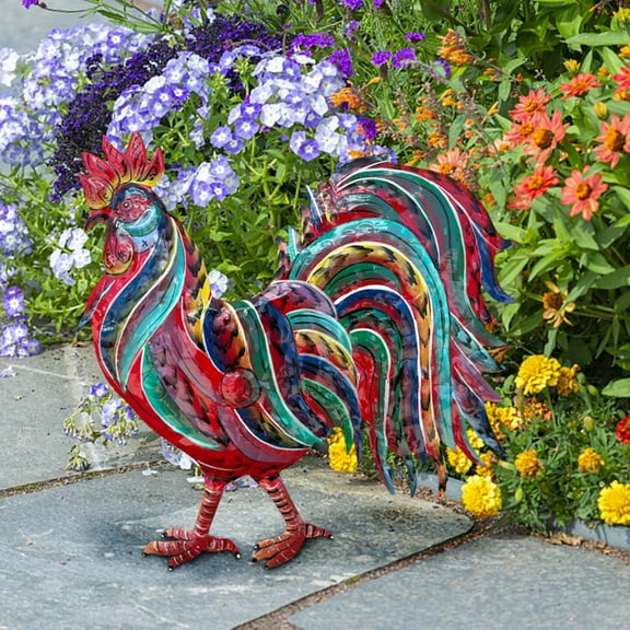 Metal Rooster Decoration Decorations Garden Decoration Decorations Courtyard Decorations