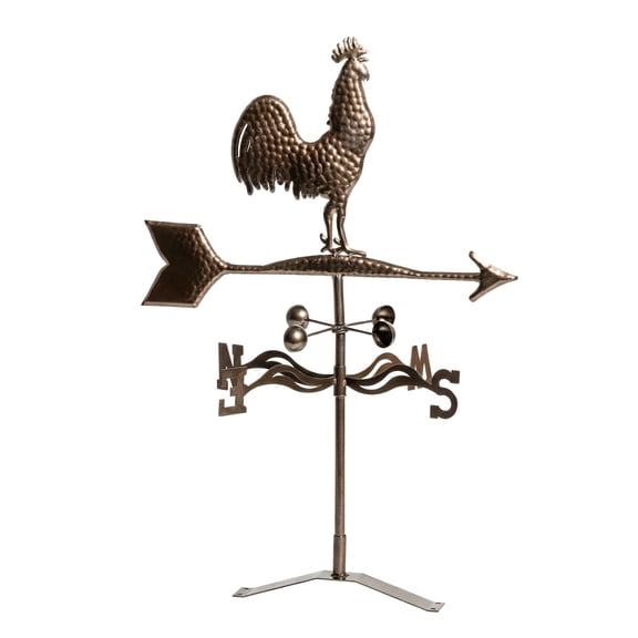 Metal Rooster Weathervane, Outdoor Wind Vane, Farmhouse Decor, Roof Mount Weather Indicator, Garden Ornament, Retro Style