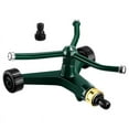 thumbnail image 1 of Metal Rotary Lawn Sprinkler 3 Arm Heavy Duty 360 Degree Automatic Revolving Whirling Water Sprinkler with Wheeled Base, 1 of 6