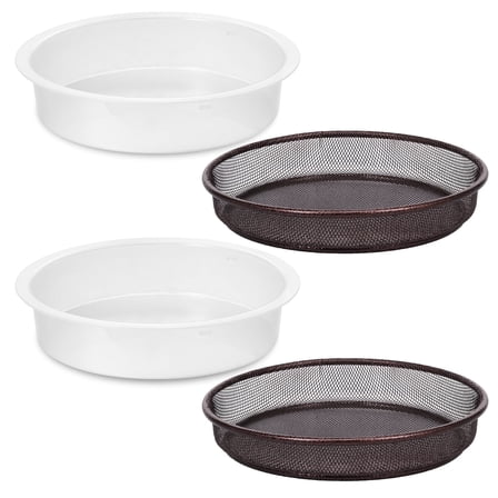 Hvxrjkn Metal Platform Bird Feeder Tray Kit - Easy to Clean Versatile Solid Feeding Mesh Wild Birds Seed Feeder Accessory for Outdoor