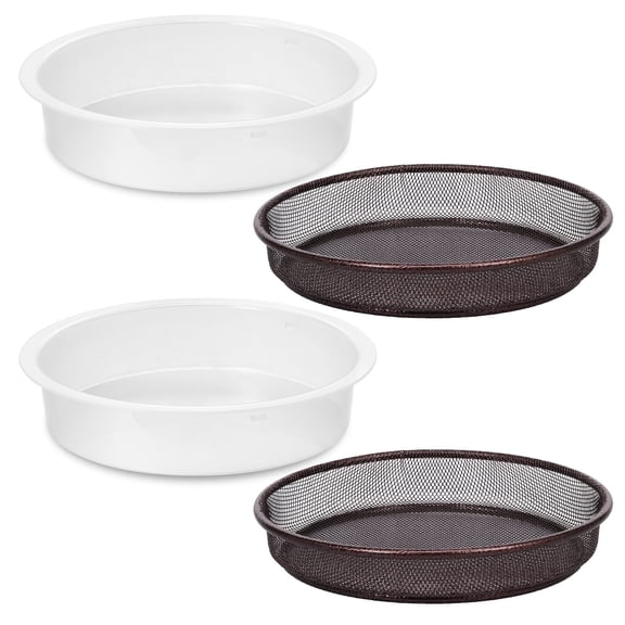 Hvxrjkn Metal Platform Bird Feeder Tray Kit - Easy to Clean Versatile Solid Feeding Mesh Wild Birds Seed Feeder Accessory for Outdoor